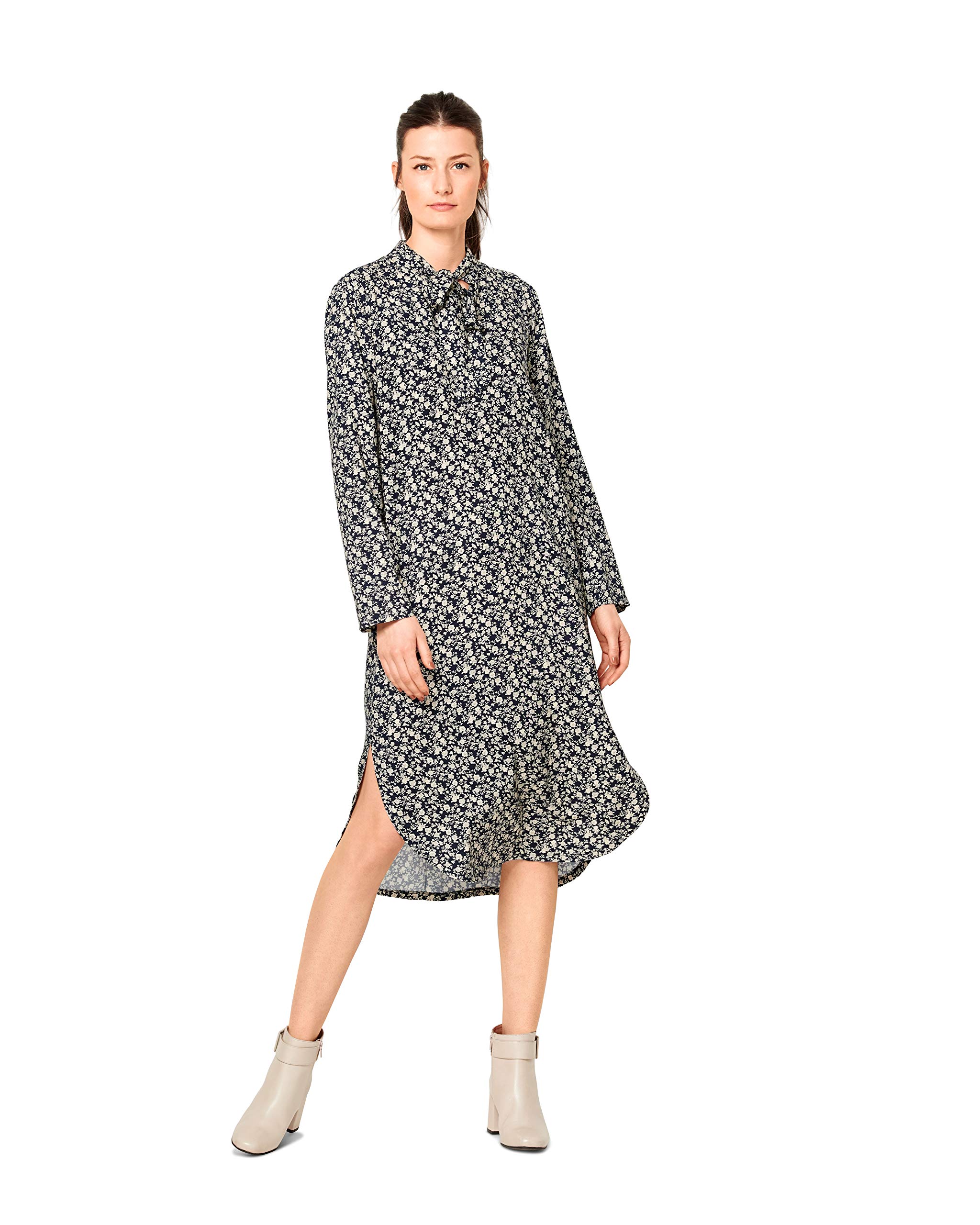 burda-style-schnittmuster-set-kleid-damen-gr-34-44-2-looks-bindekragen-stehkrage image 2