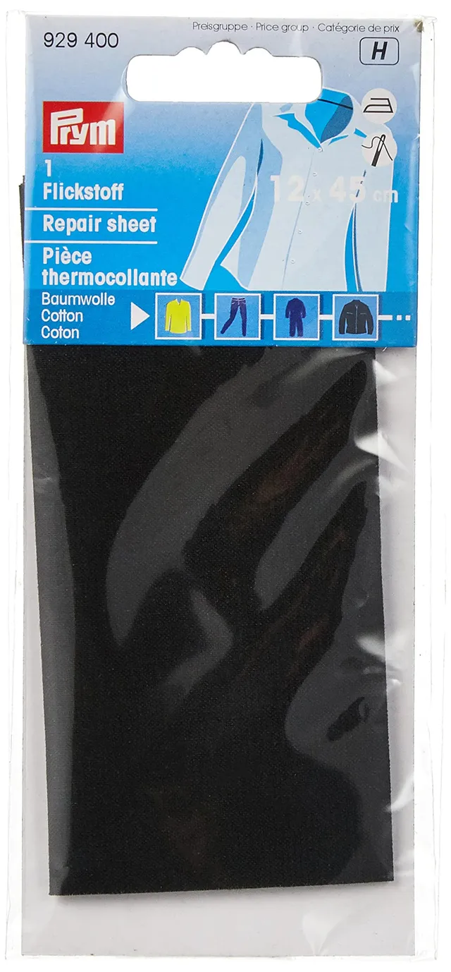 prym-flickstoff-aufb-gelbar-12-x-45-cm-baumwolle-schwarz image 1