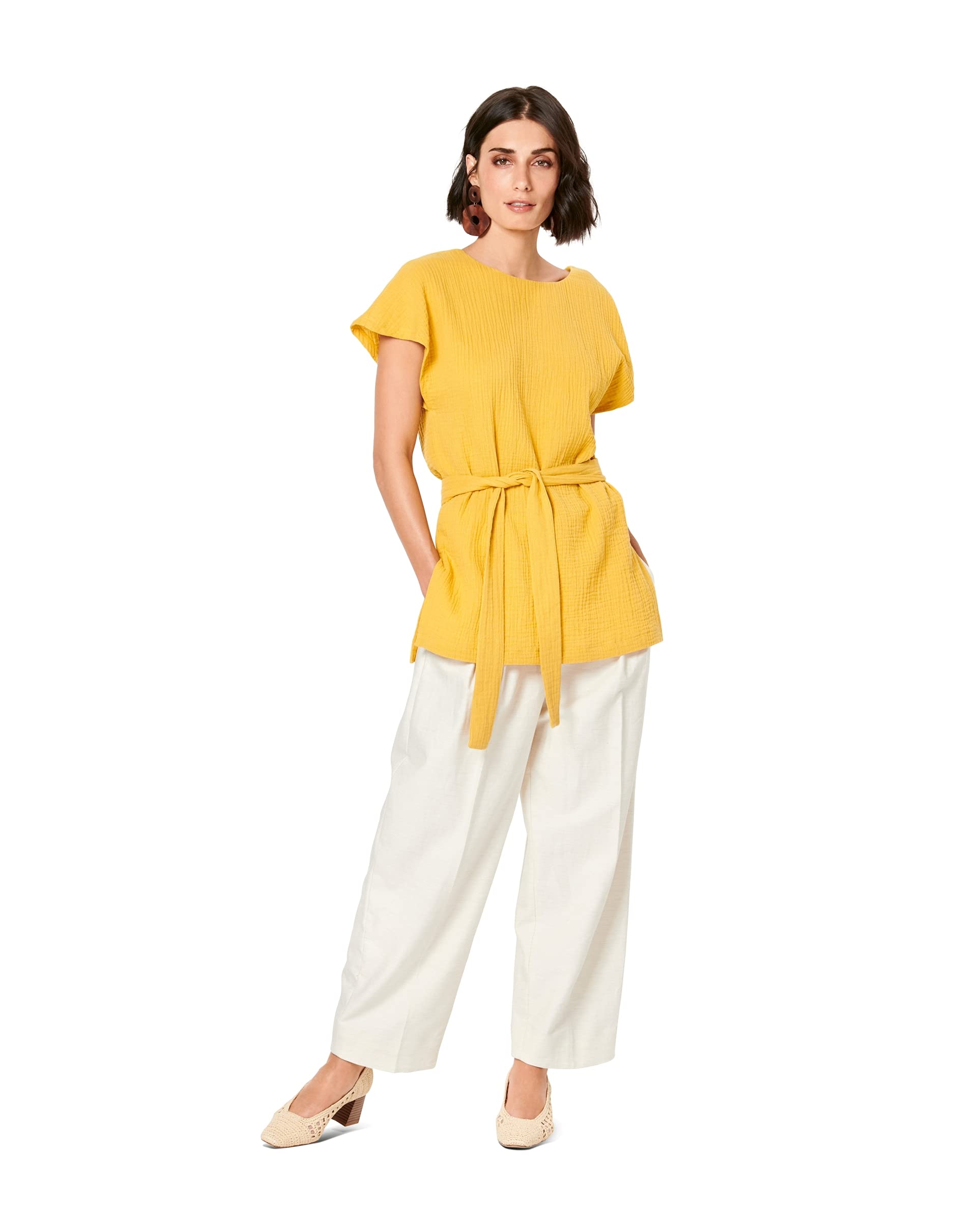 burda-style-6204-schnittmuster-damen-kurzarm-shirt-mit-v-ausschnitt image 6