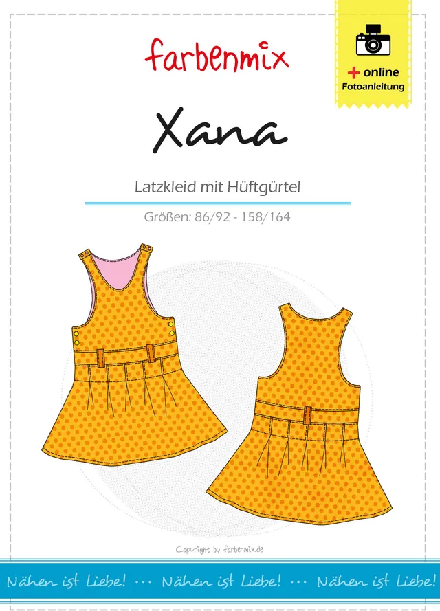 farbenmix-xana-latzkleid-mit-faltenrock-schnittmuster-ebook-86-164 image 1