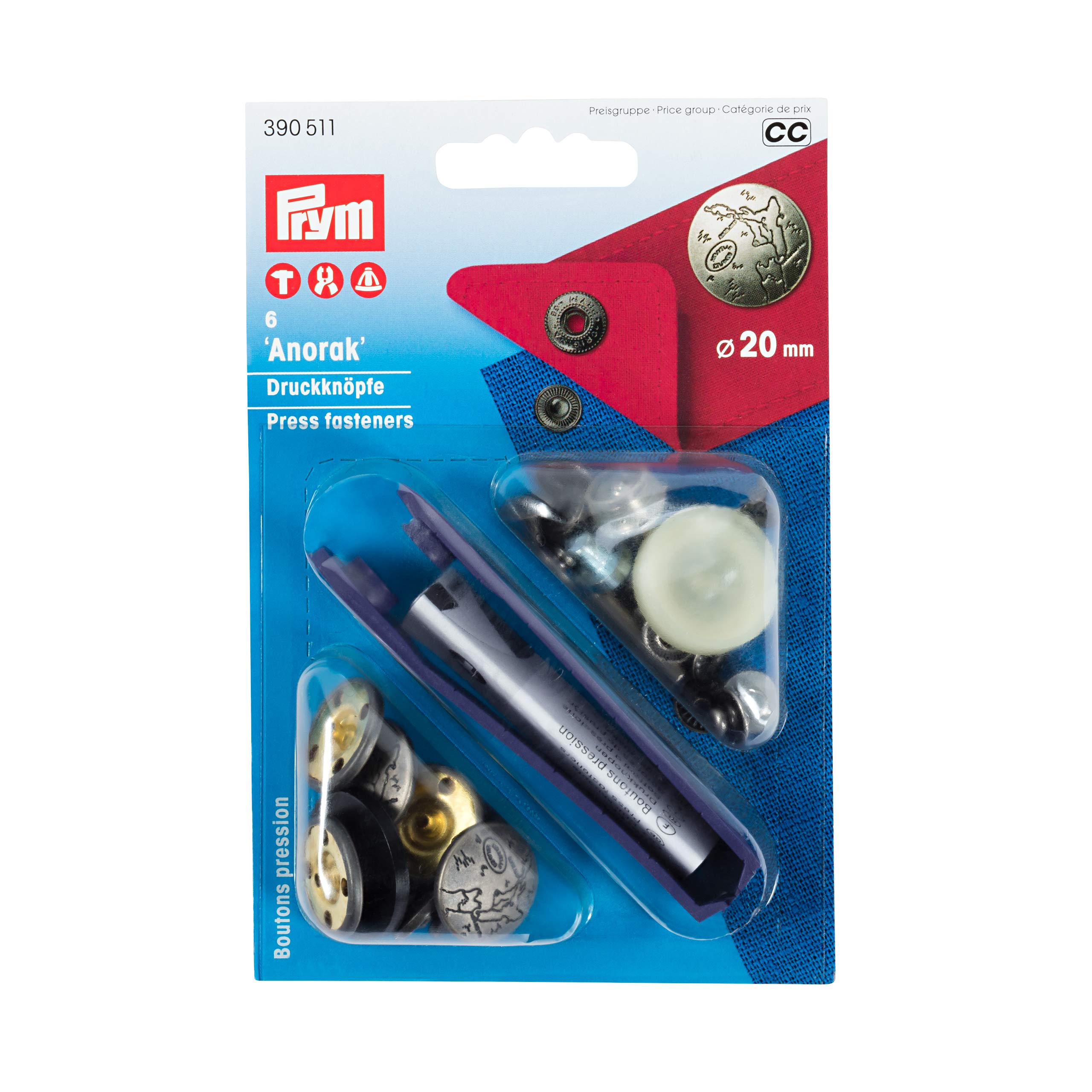 prym-390511-n-hfrei-druckknopf-anorak-excursion-20-mm-mattsilber image 1