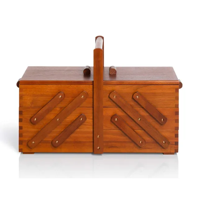 prym-612551-n-hkasten-l-aus-dunklem-holz-n-hbox-mit-ziehharmonika-system-45-x-28 image 1