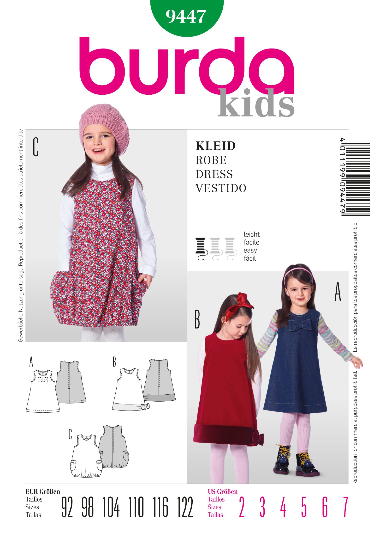 burda-kids-tr-gerkleid-mit-gro-en-schleifen-gr-92-122 image 2