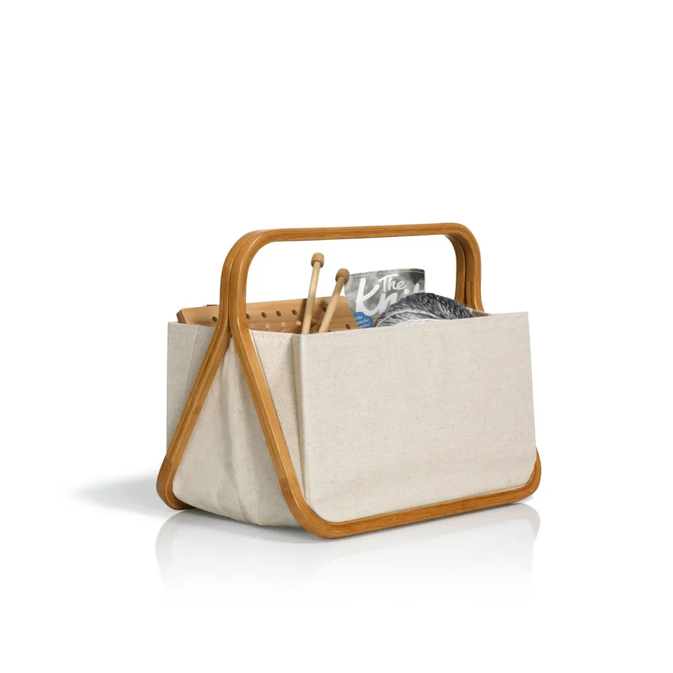 prym-falt-und-aufbewahrungskorb-segeltuch-bambus-45x27x37-cm-naturbeige image 1
