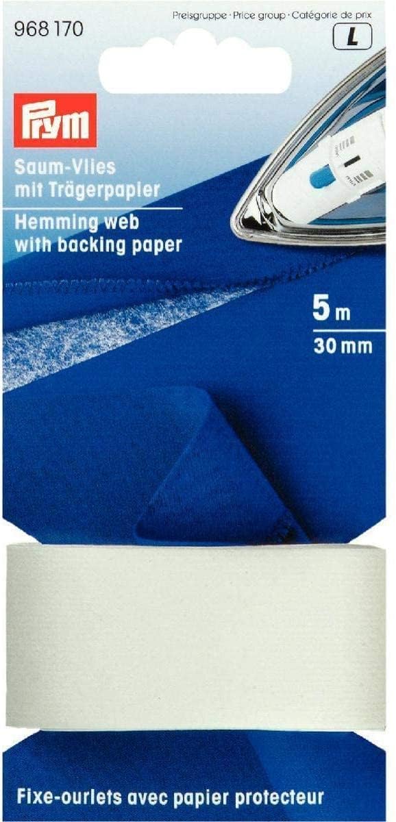 prym-968183-saumvlies-mit-tr-gerpapier-zum-einb-geln-75-mm-wei image 4