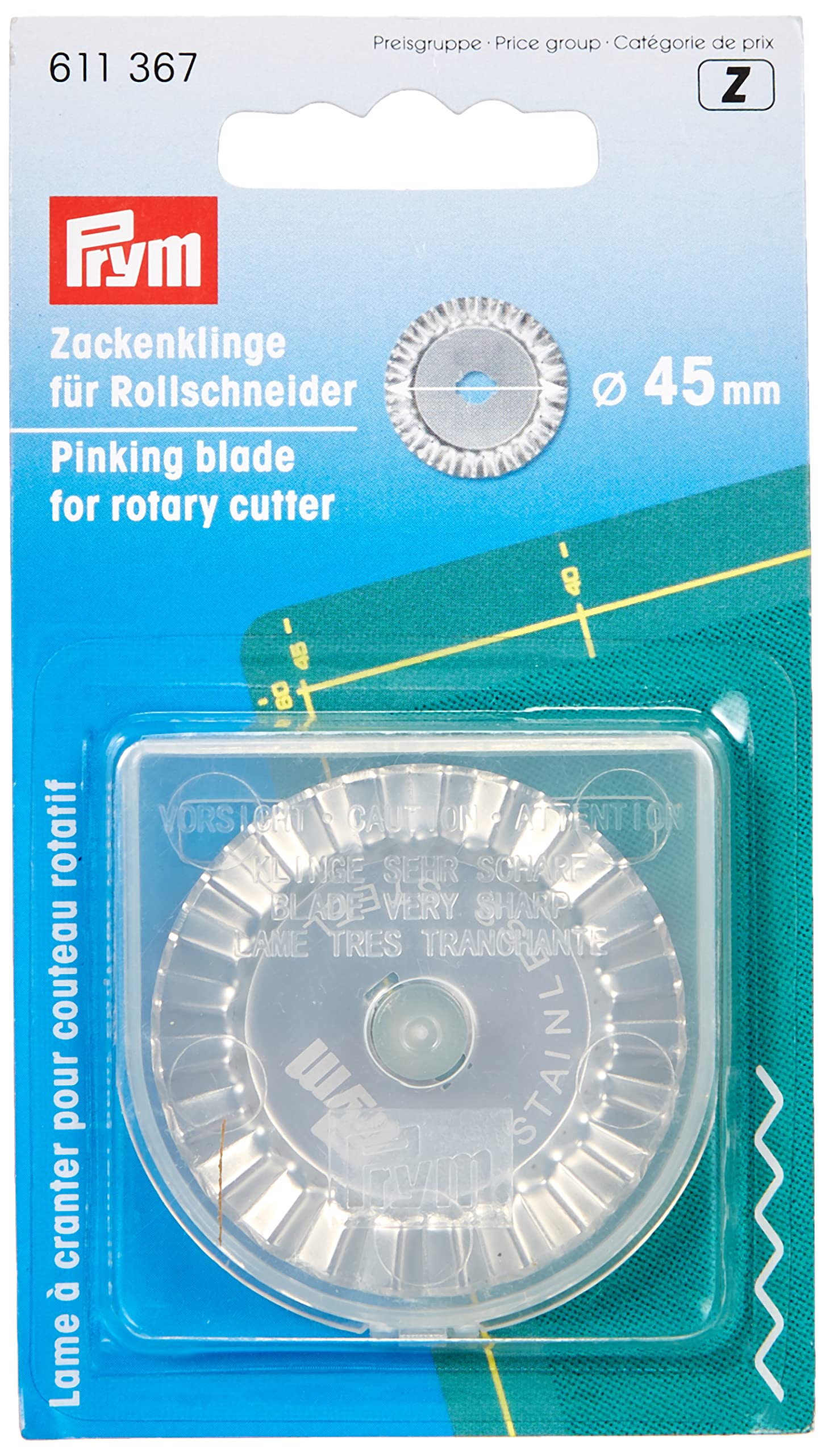 prym-611367-ersatzklinge-f-r-rollschneider-zacken-45-mm-silber image 2