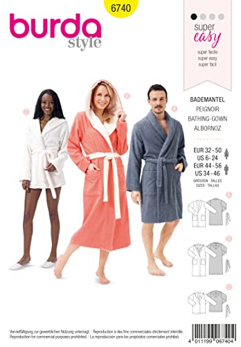 burda-easy-6740-schnittmuster-bademantel-damen-herren-gr-xs-xl image 5
