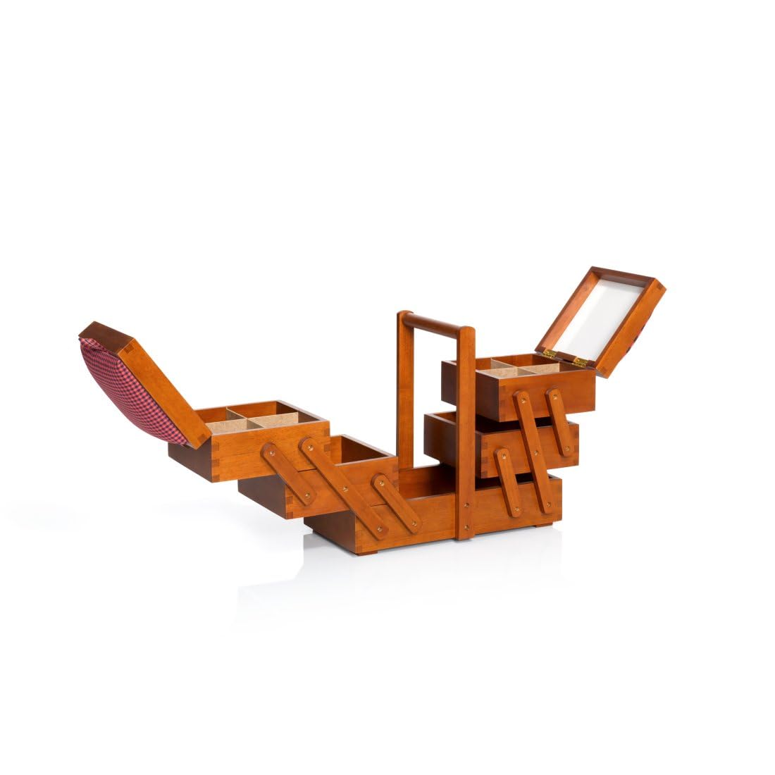prym-612550-n-hkasten-aus-dunklem-holz-mit-stoffdeckel-braun image 1