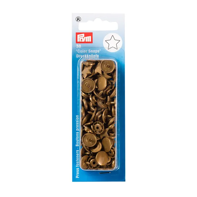 prym-393211-color-snaps-druckknopf-stern-gold-one-size-kunststoff image 1