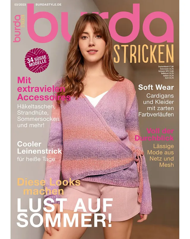 burda-stricken-3-2023-strickmagazin-lust-auf-sommer-mit-34-anleitungen image 1