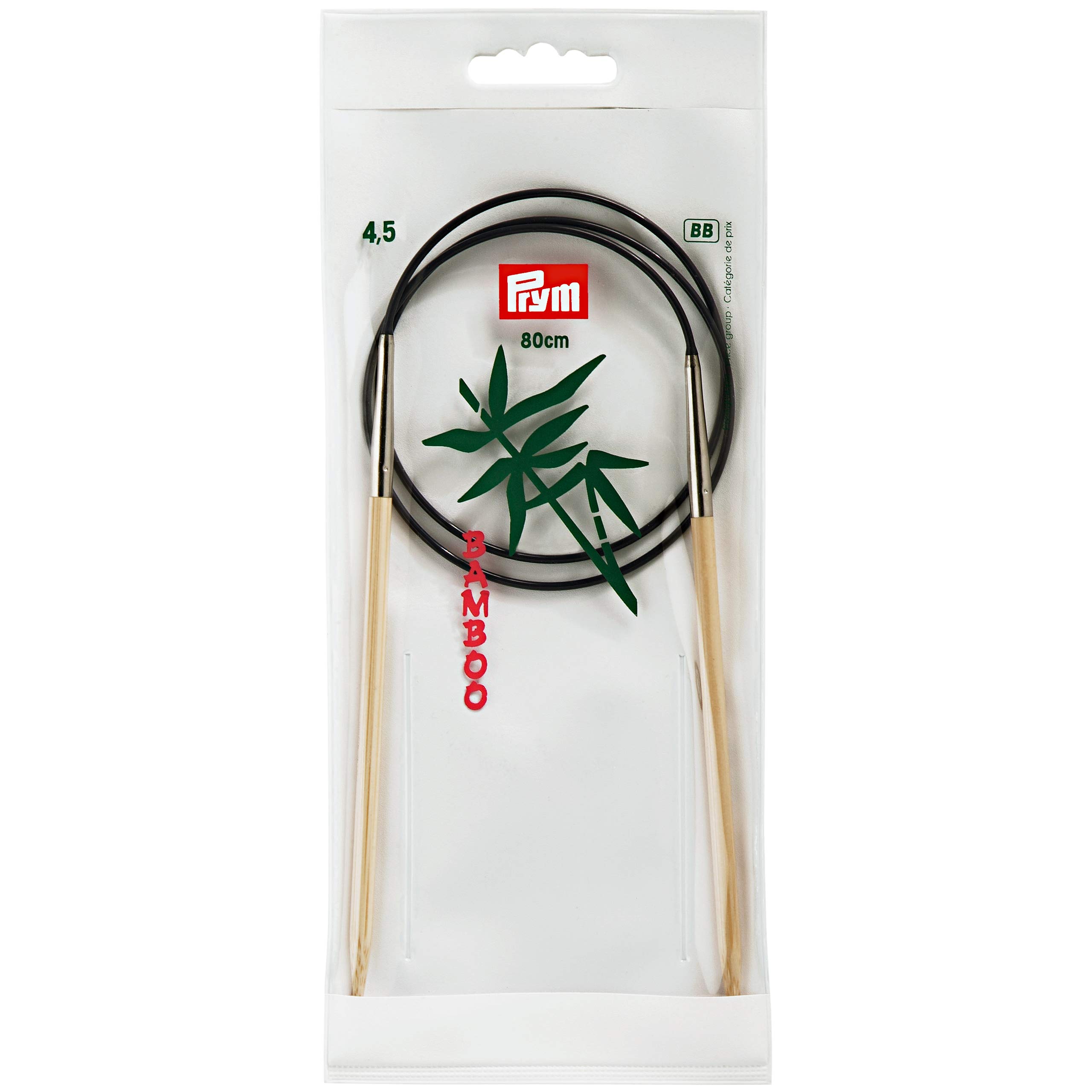 prym-rundstricknadeln-80-cm-4-50-mm-bambus-stricknadeln image 1