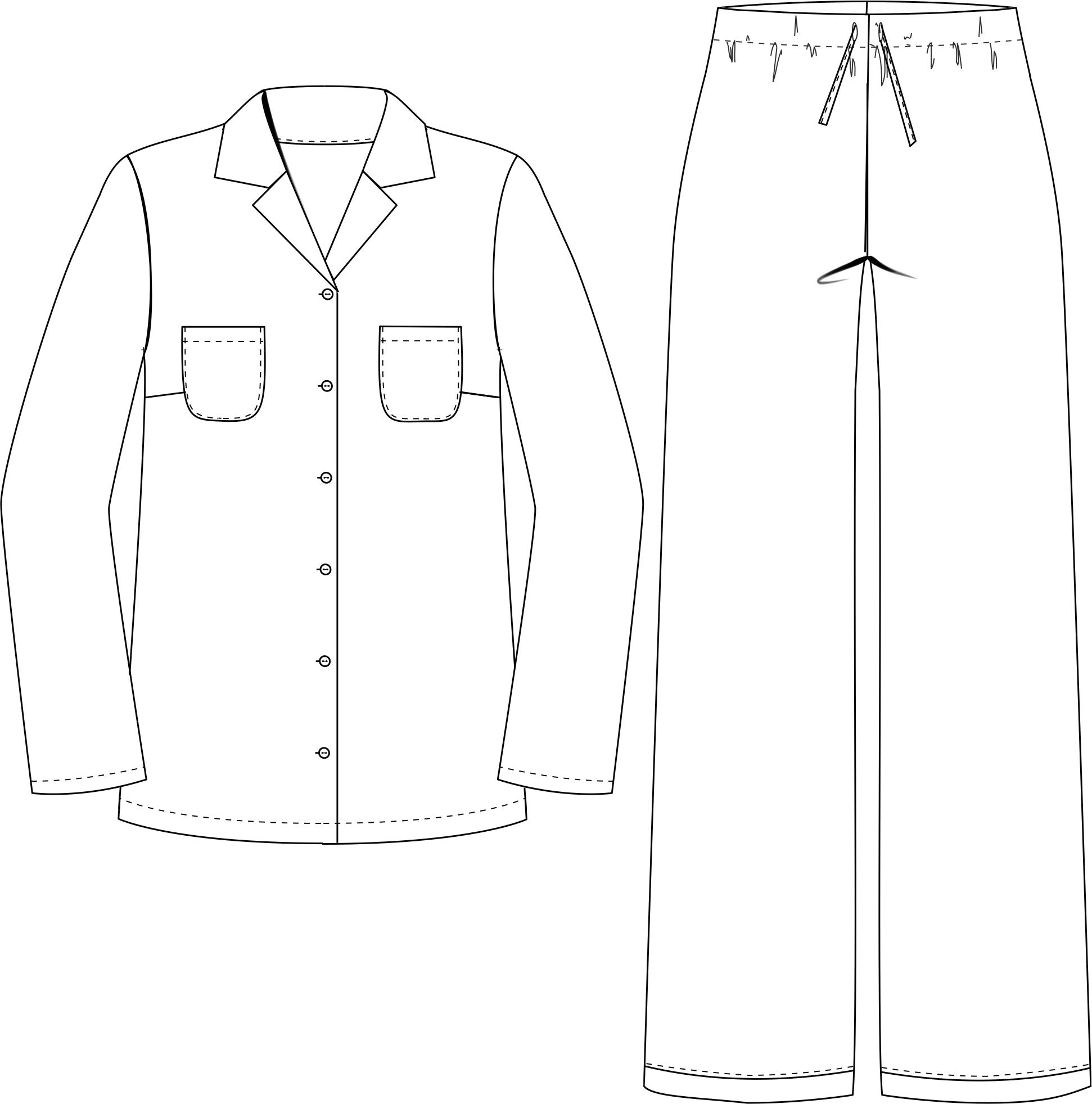 schnittmuster-berlin-pyjama-doris-devon-damen-pyjama-schnittmuster image 2