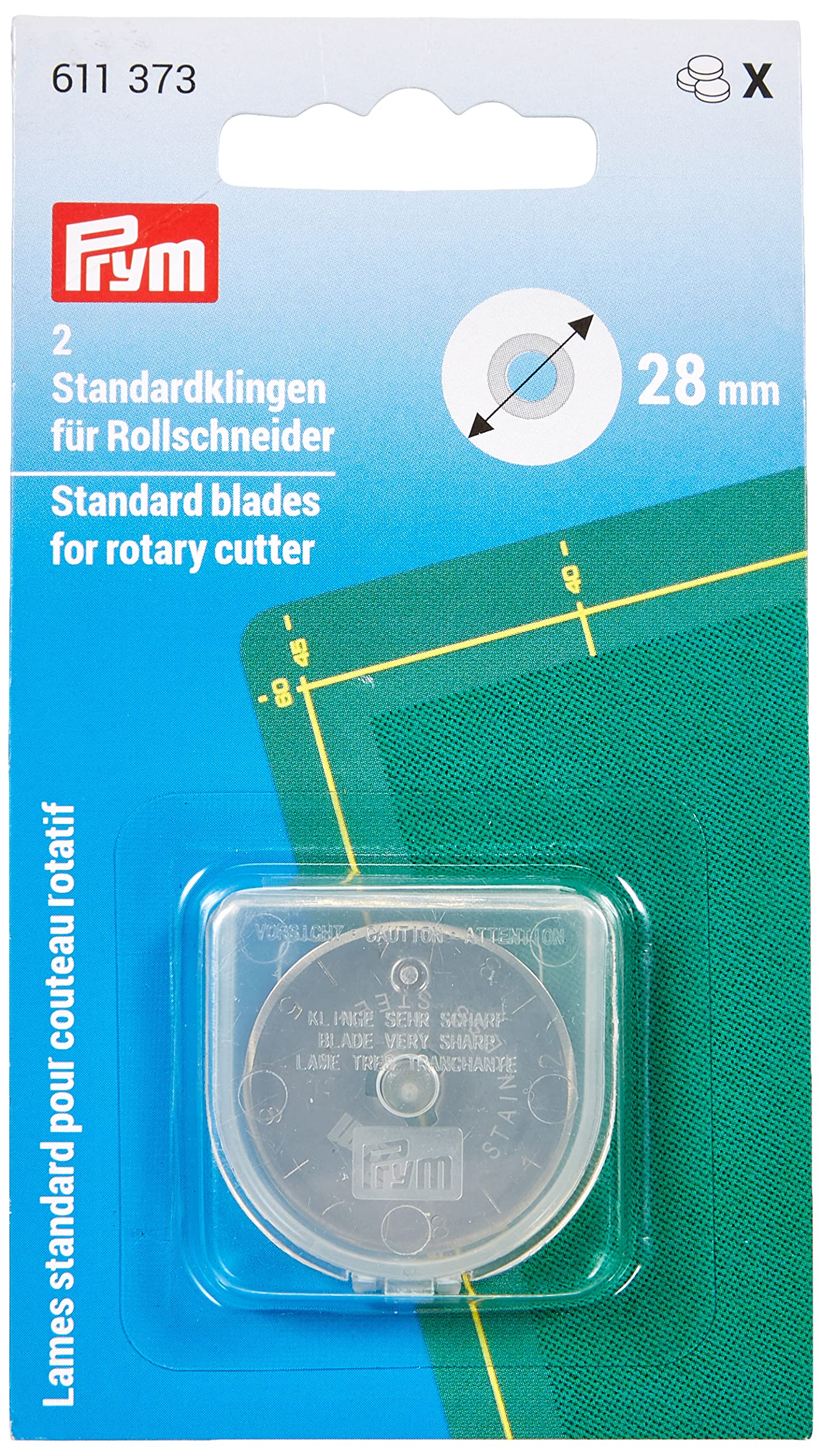 prym-611373-ersatzklinge-rollschneider-mini-28-mm-edelstahl-silber image 2