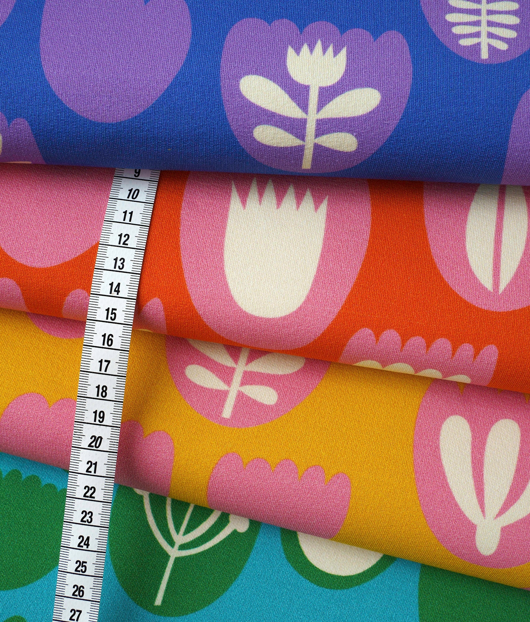 albstoffe-easygoing-tulips-sweat-bio-sweat-155-cm image 2
