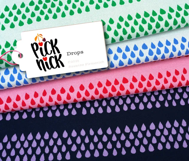albstoffe-picknick-drops-bio-jacquard-jersey image 1