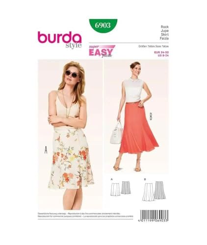 burda-style-6903-schnittmuster-bahnenrock-mit-saumschwung image 4