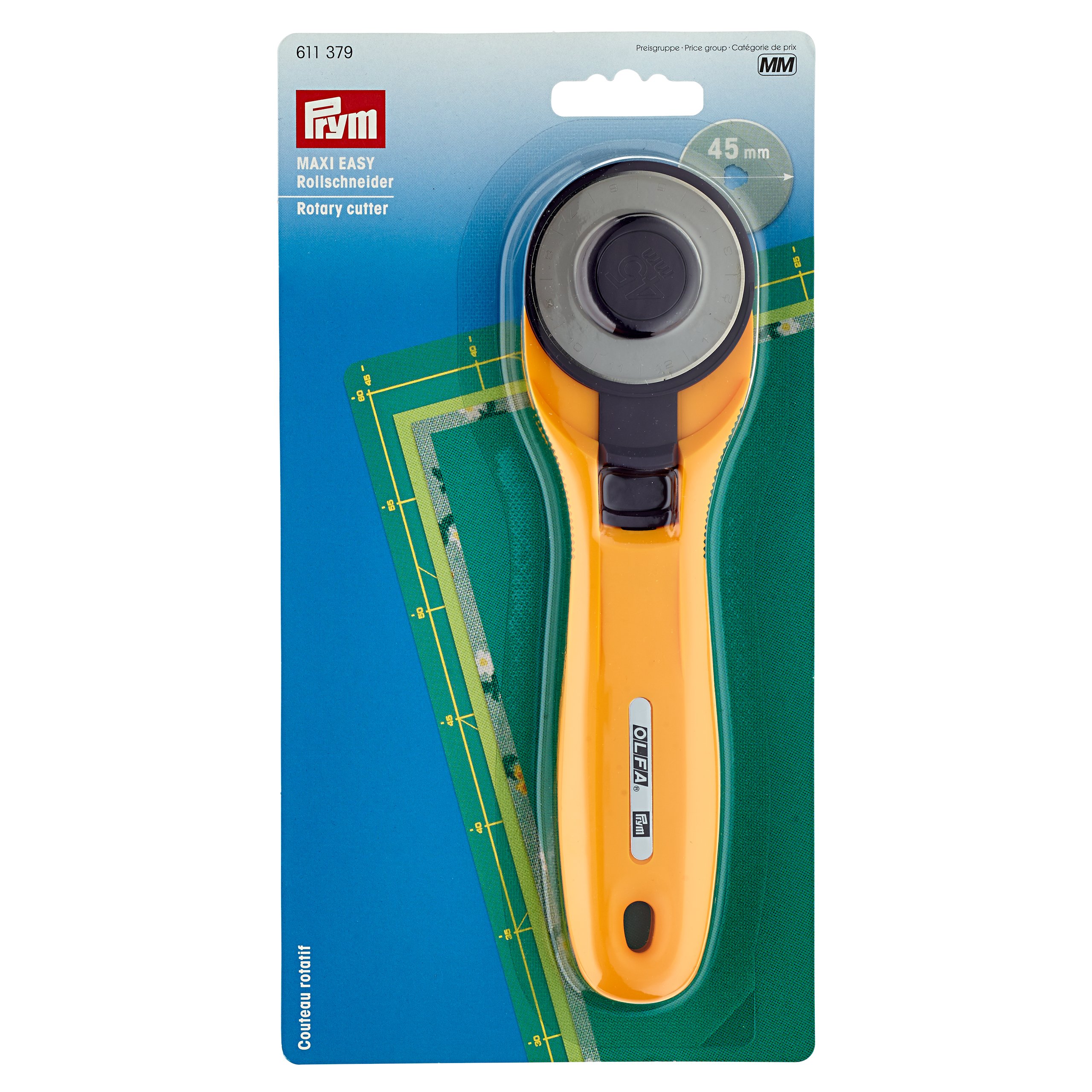 prym-611393-rollschneider-comfort-45-mm-ergonomisch-f-r-rechts-linksh-nder-gelb image 3