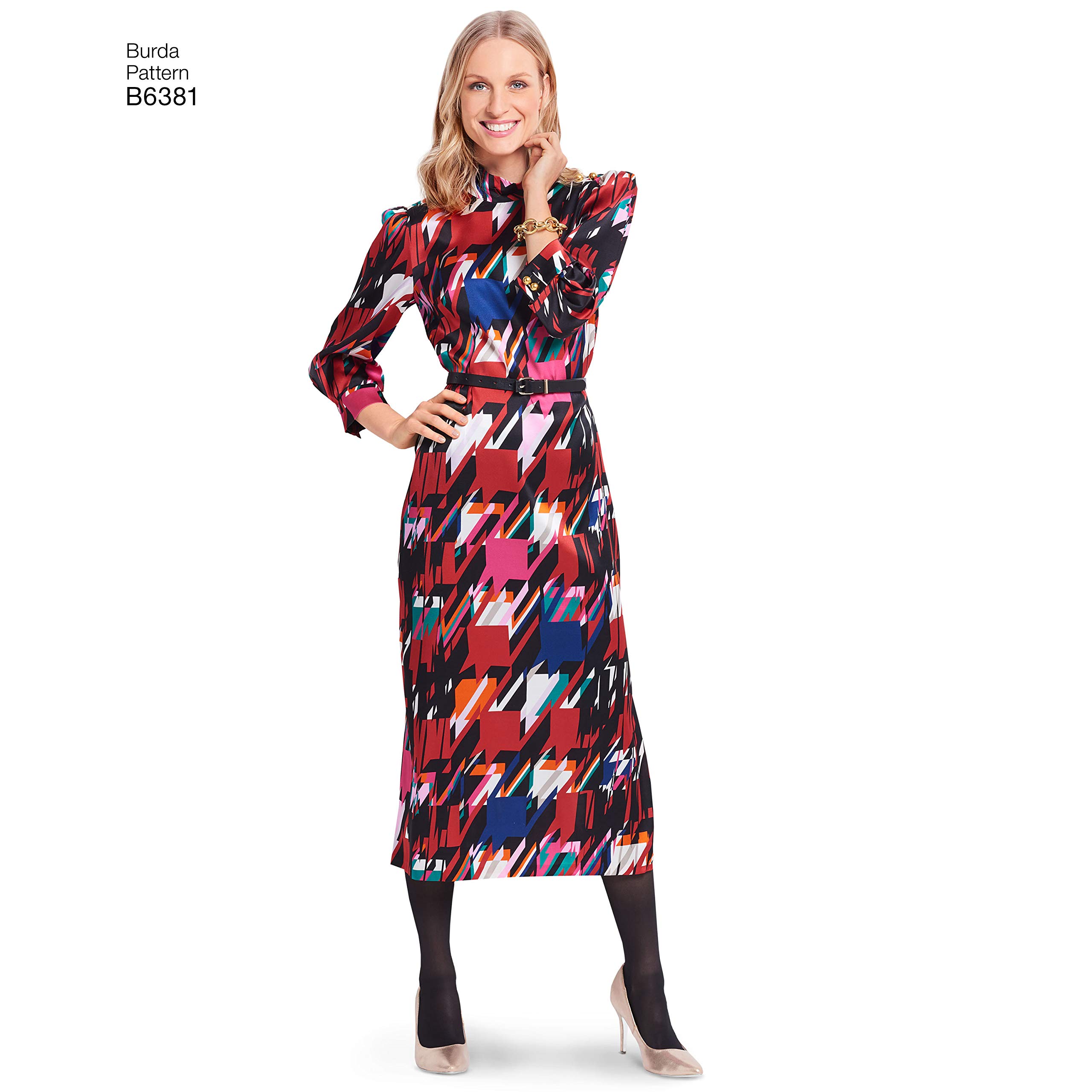 burda-style-6381-kleid-schnittmuster-gr-38-48-retro-80er image 5