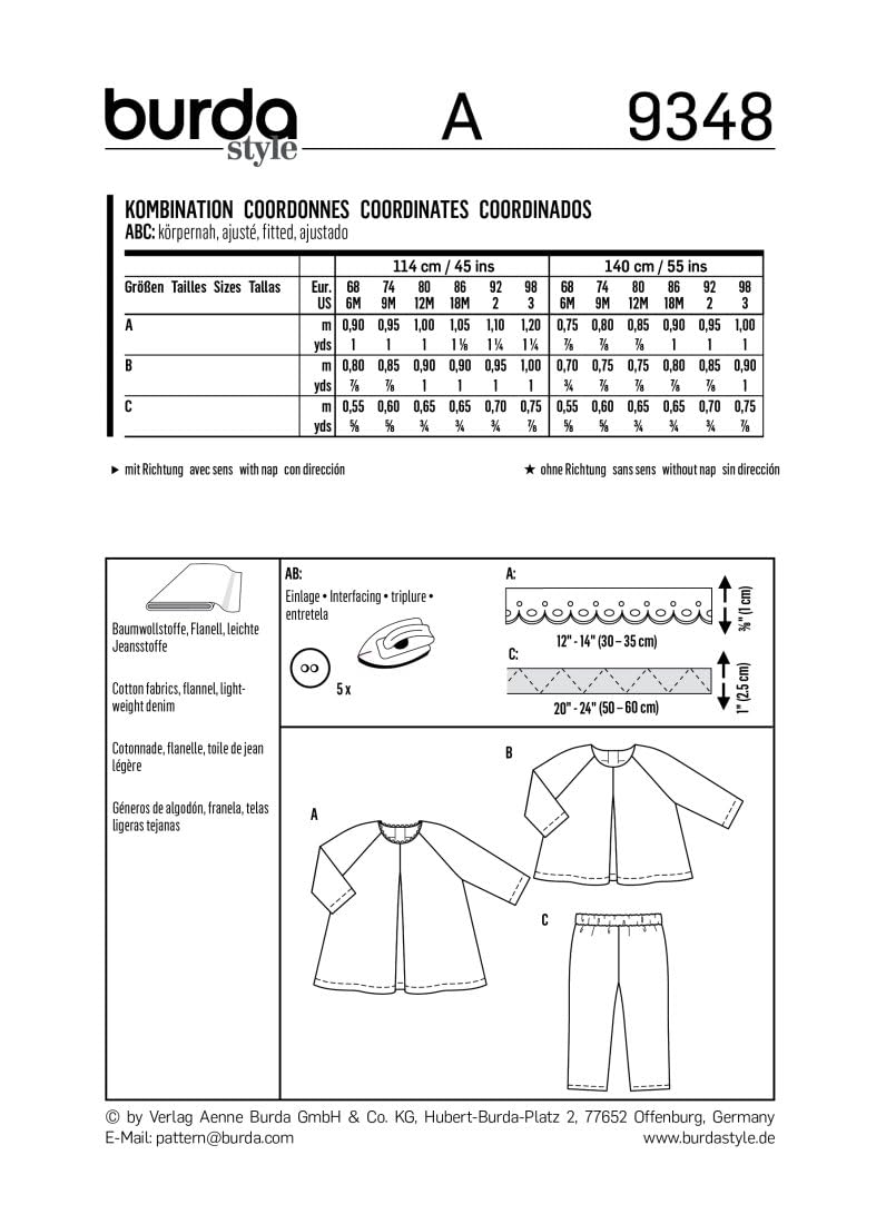 burda-kids-9348-schnittmuster-kinder-kleid-bluse-hose-gr-6m-3y image 7