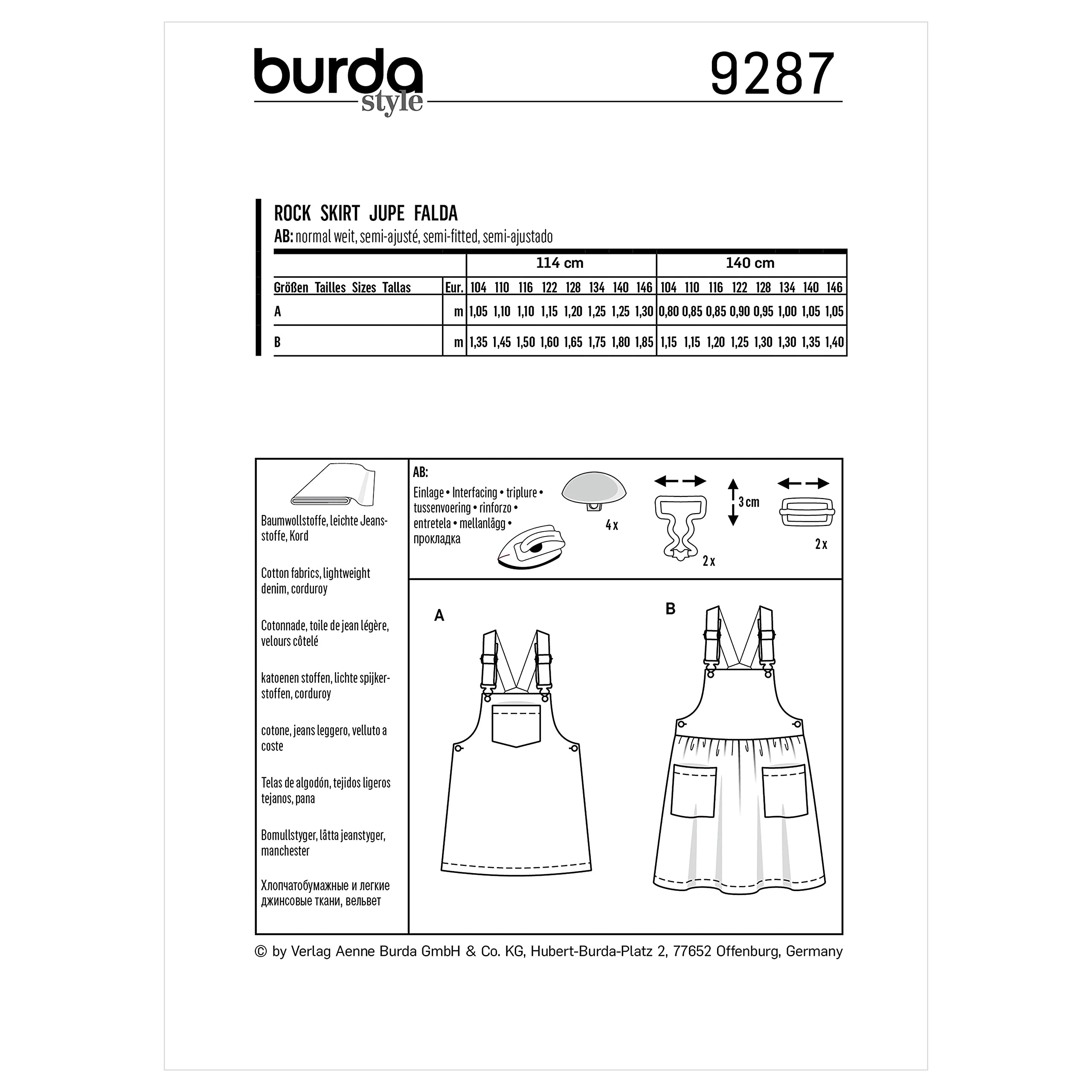 burda-style-9287-schnittmuster-rock-kids-gr-104-146-level-2 image 2
