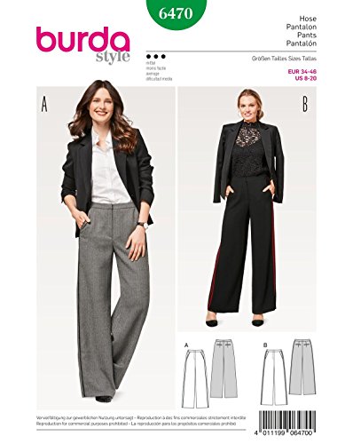 burda-style-schnittmuster-damen-marlenehose-6470-gr-34-46-papierschnittmuster image 6