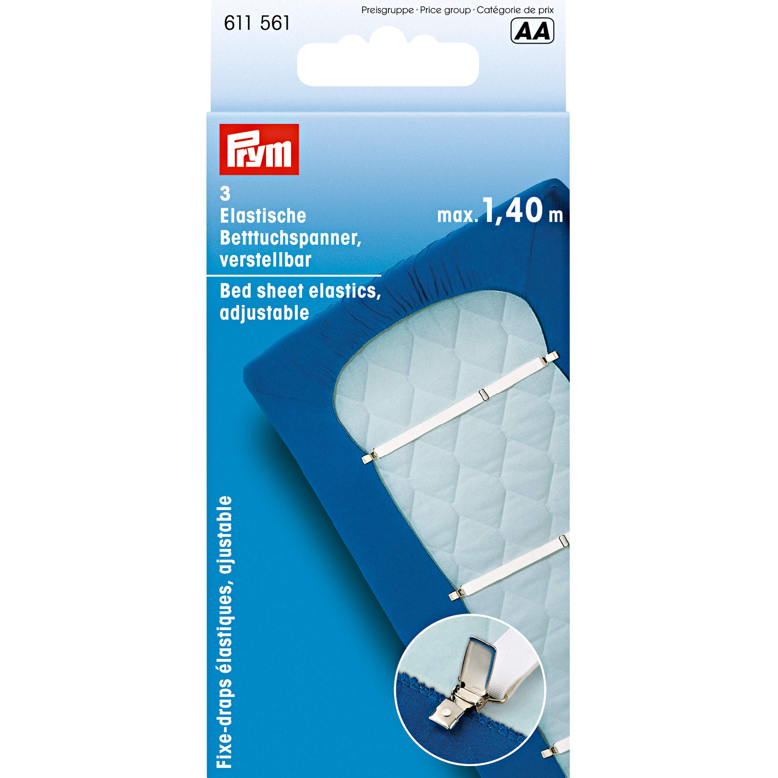 prym-betttuchspanner-elastisch-verstellbar-wei-3-st-ck image 1