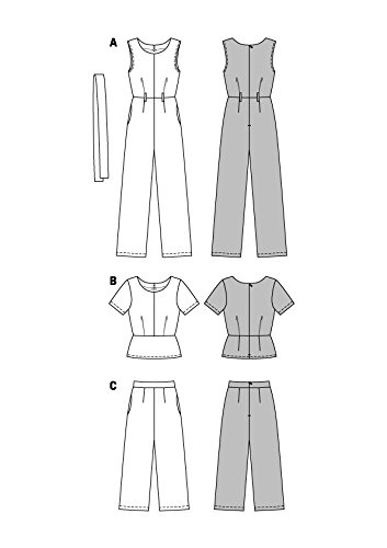 burda-style-schnittmuster-6516-damen-overall-sch-chen-top-7-8-hose-gr-34-46 image 7