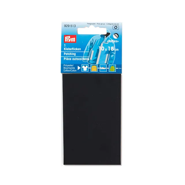 prym-929513-klebeflicken-reflektierend-10-x-18-cm-schwarz image 1