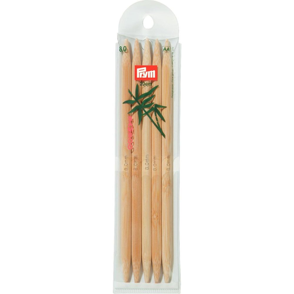 prym-221218-strumpfstricknadeln-bambus-20-cm-7-00-mm-5-st-ck image 2