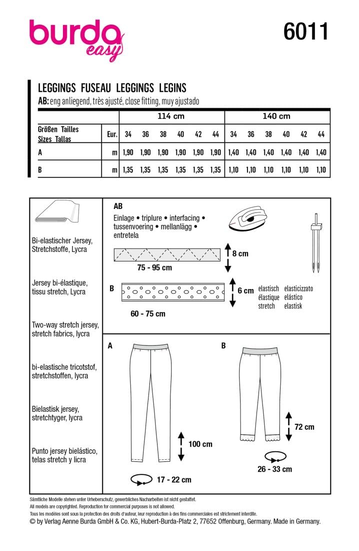 burda-style-6011-papierschnittmuster-damen-leggings-gr-34-44 image 8