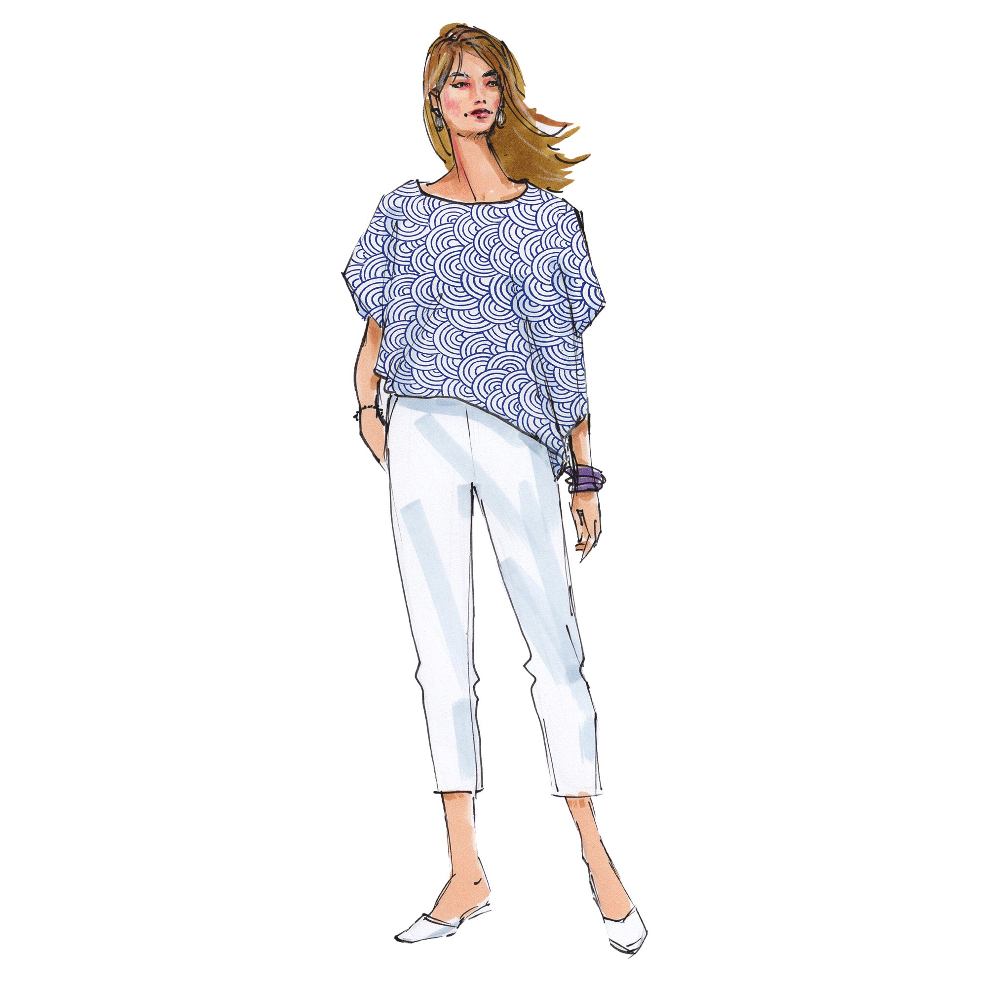 schnittmuster-berlin-oversizebluse-bea-damenbluse-easy-schnitt image 1