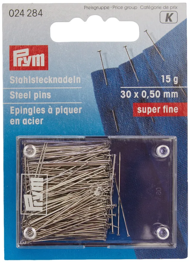 prym-024284-stecknadeln-0-50-x-30-mm-silber-15-g-karte-mit-dose image 1