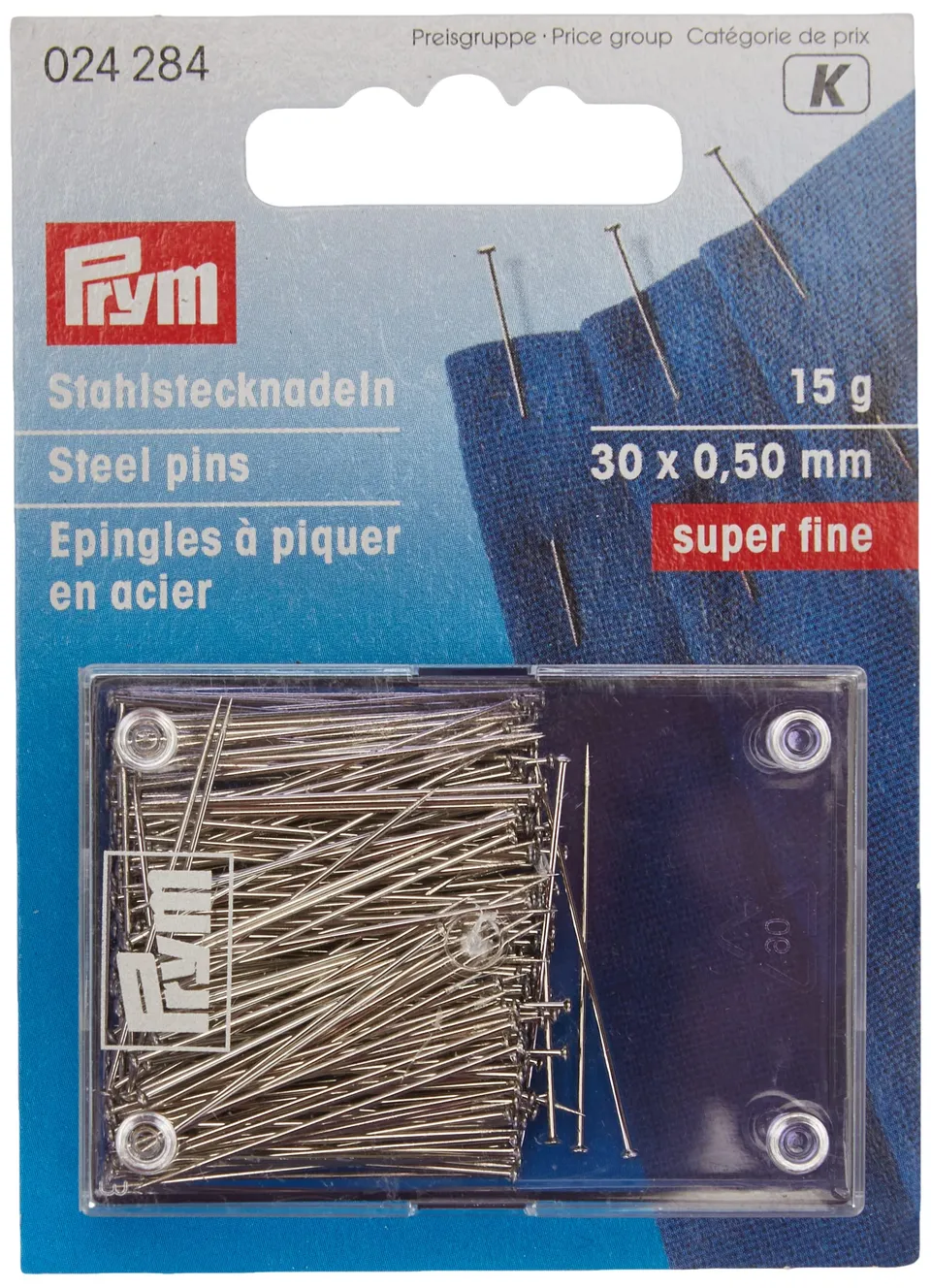 prym-024284-stecknadeln-0-50-x-30-mm-silber-15-g-karte-mit-dose image 1