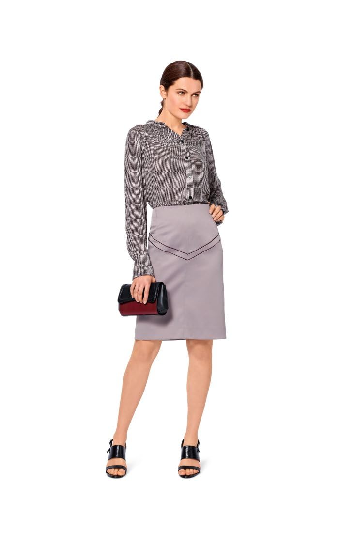 burda-style-katalog-schnittmuster-6020-faltenrock-bleistiftrock-midi-damen-34-44 image 5