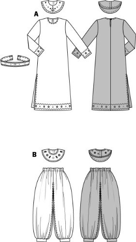 burda-style-schnittmuster-2497-kost-m-cleopatra-souleika-kids-140-170 image 7