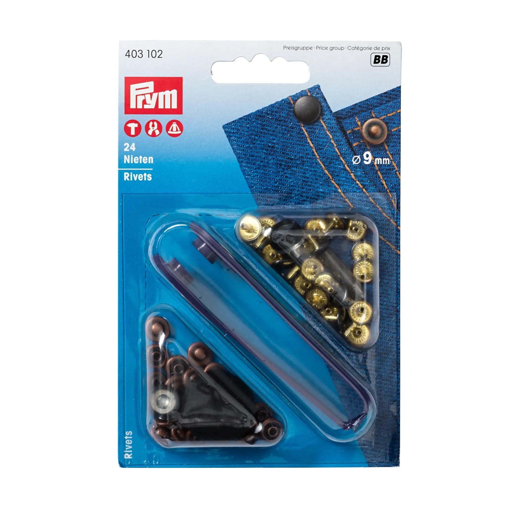 prym-403102-universalnieten-messing-9-mm-altkupfer-br-niert image 1
