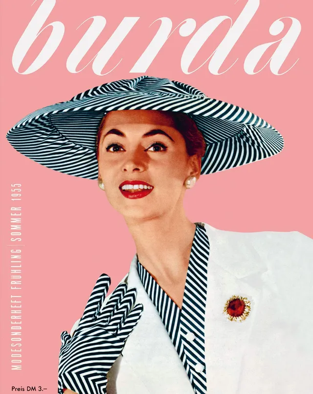 burda-style-poster-im-retro-design-din-a2-rosa image 1