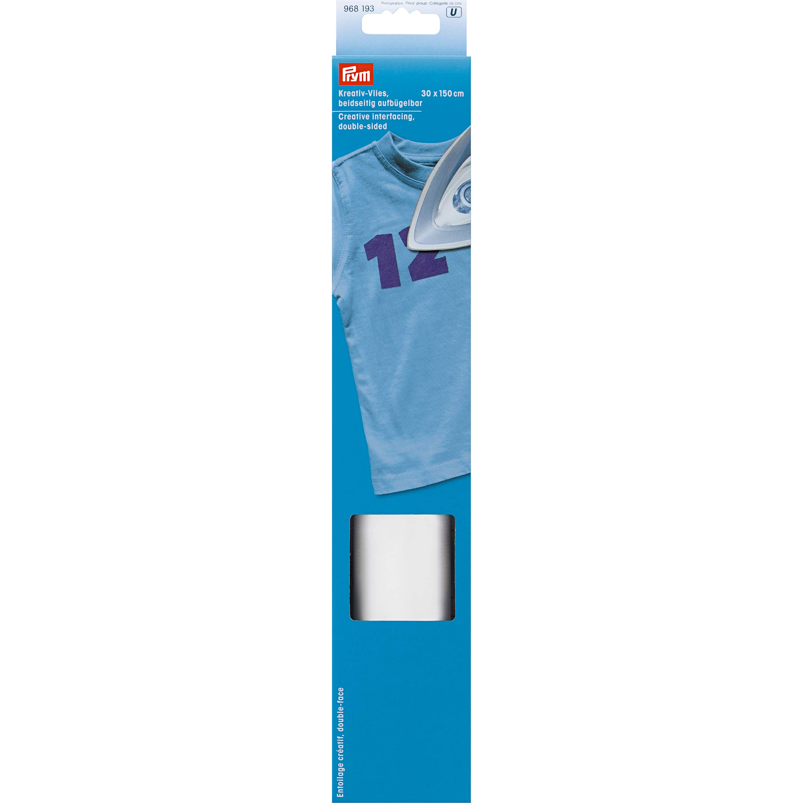 prym-968193-kreativ-vlies-beidseitig-aufb-gelbar-150-x-30-cm-wei image 1