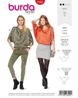 burda-style-6192-schnittmuster-damen-shirt-gr-34-44-level-2-leicht image 1