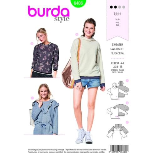 burda-style-schnittmuster-sweatshirt-6406-gr-34-44-mit-kapuze-und-r-schen image 7