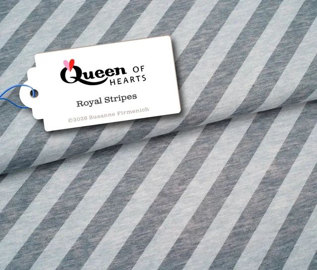 albstoffe-queen-of-hearts-royal-stripes-bio-sweat-meterware image 1