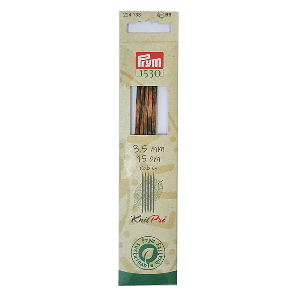 prym-224133-strumpfstricknadel-cubics-natural-15-cm-3-50-mm-holz image 1
