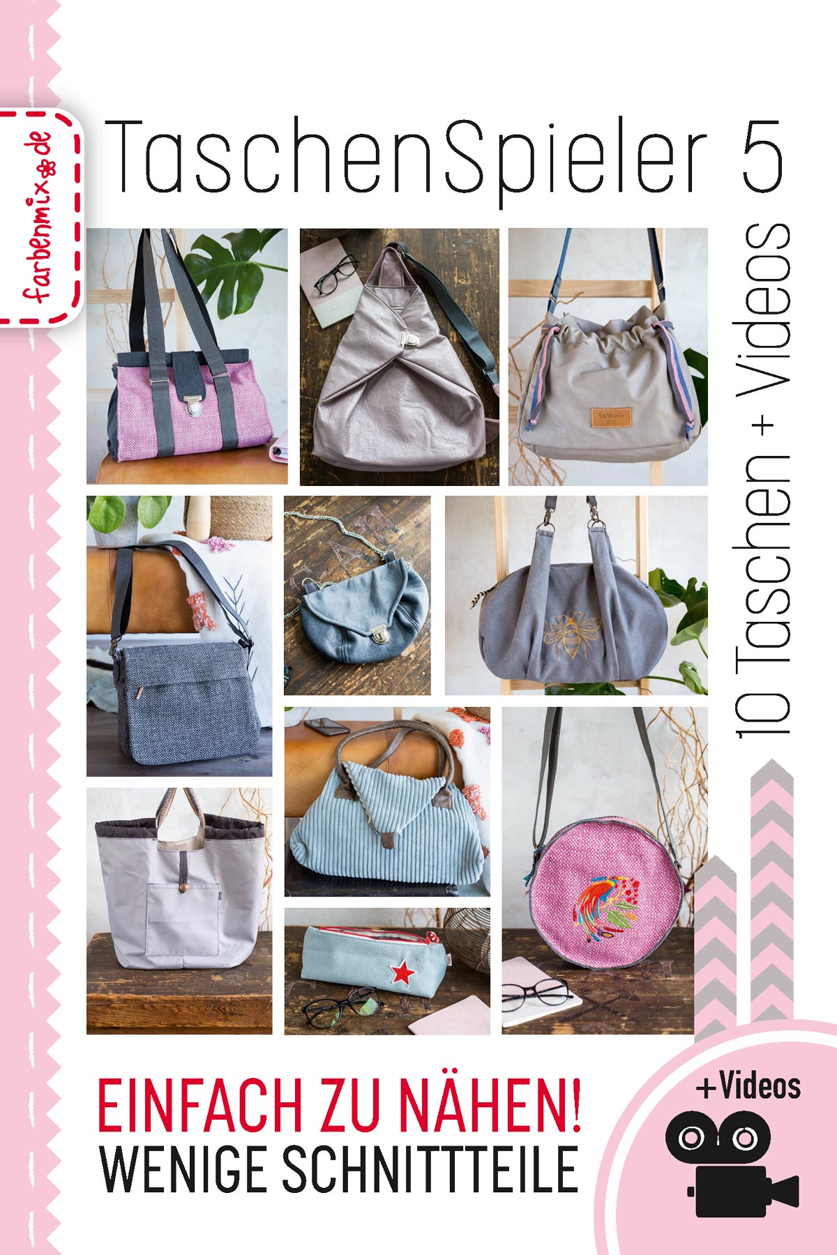 farbenmix-taschenspieler-5-cd-10-taschen-schnittmuster-mit-videoanleitung image 1