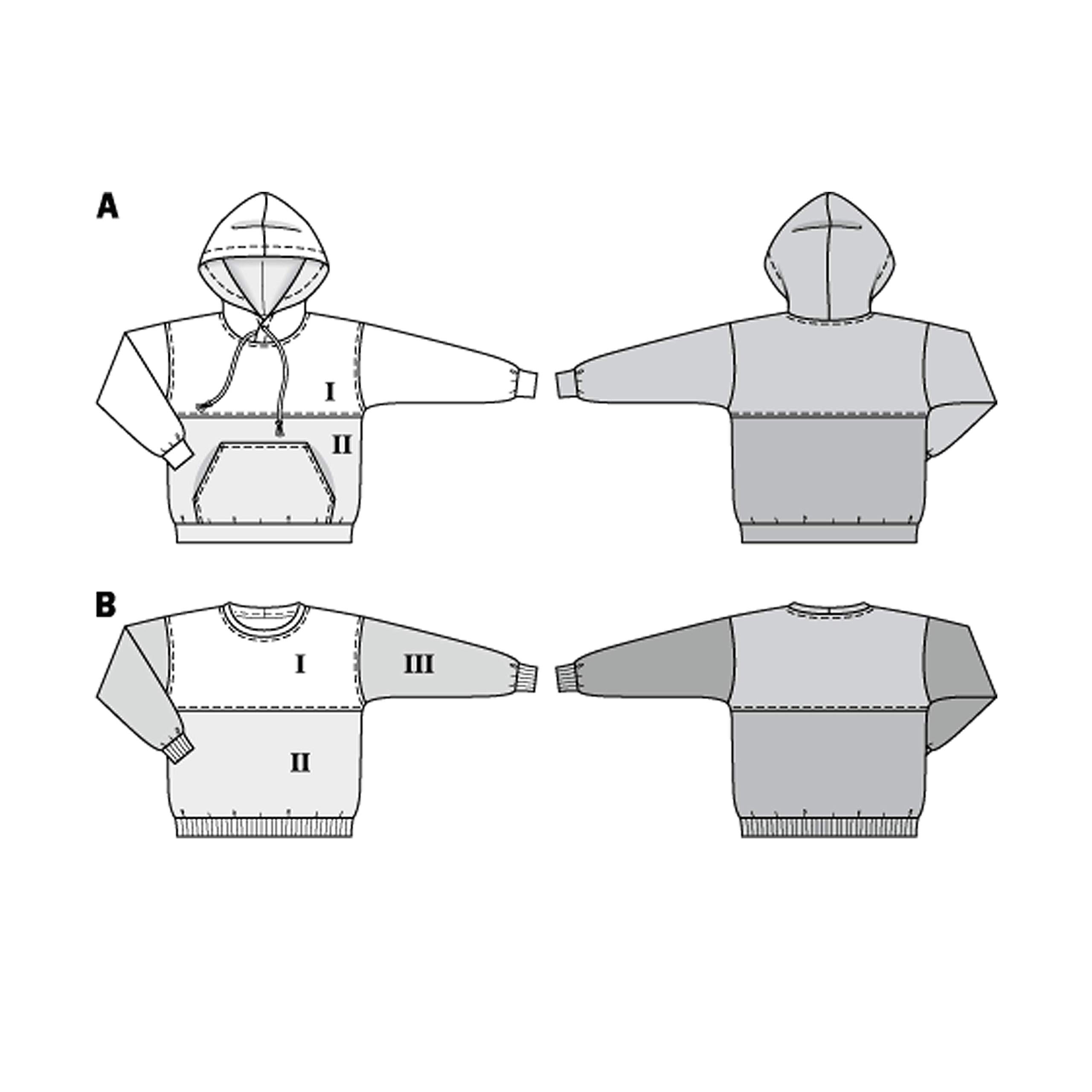 burda-style-9301-schnittmuster-zweifarbige-hoodies-kinder-hoodie-mit-kapuze image 5