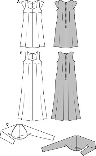 burda-style-6947-schnittmuster-kleid-mit-bolero-damen-gr-44-60 image 8