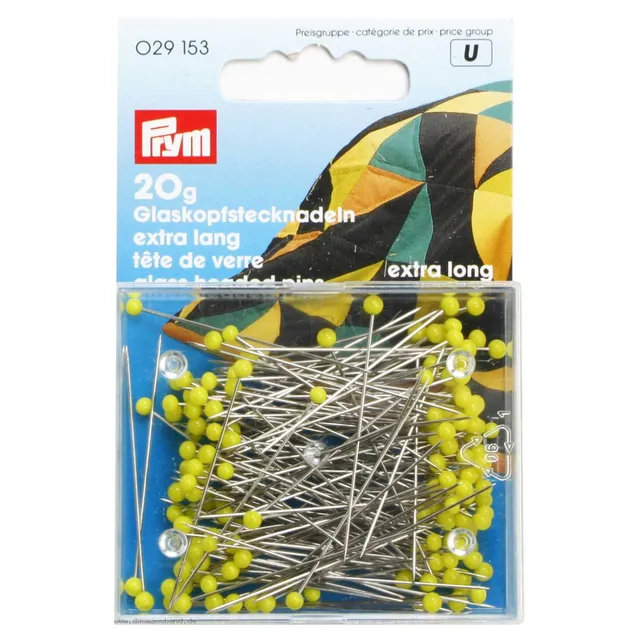prym-029153-glaskopfstecknadeln-0-60-x-43-mm-gelb-20-g image 1