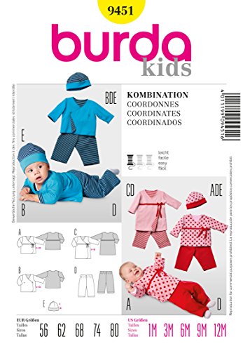 burda-style-baby-schnittmuster-wickelshirt-gummizughose-m-tze-gr-56-80 image 3