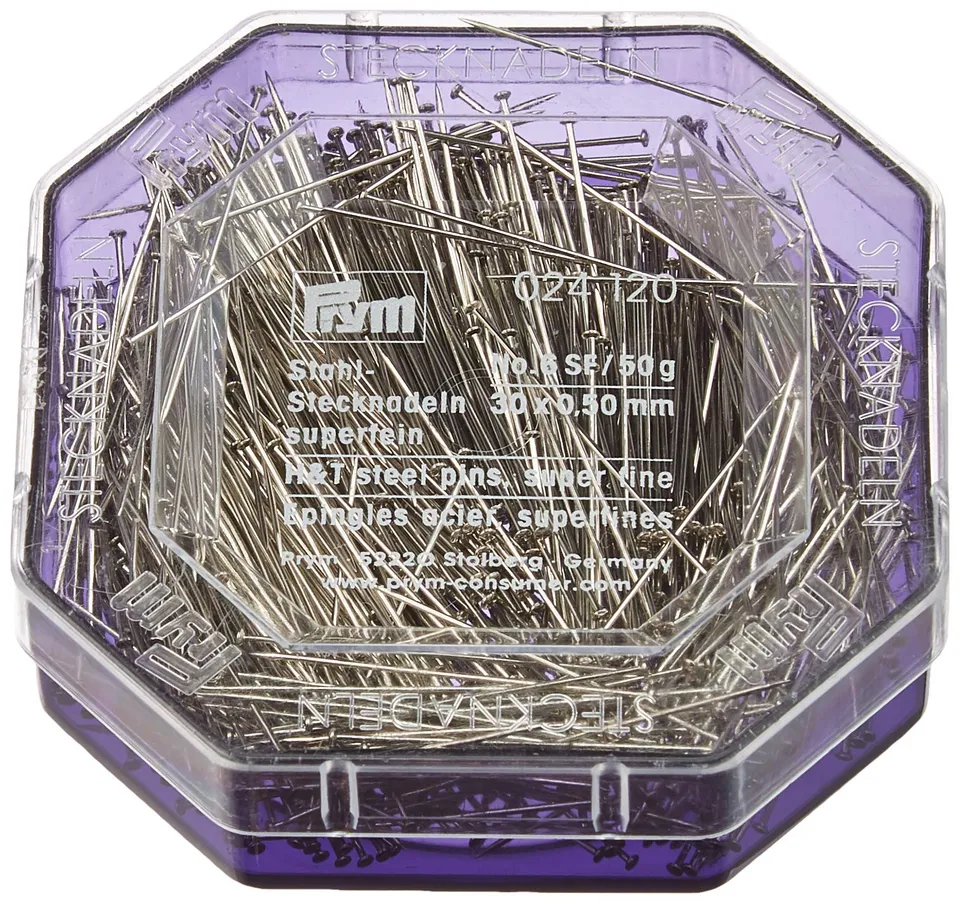 prym-024120-stahl-stecknadeln-0-50-x-30-mm-silber-50-g-kunststoffdose image 1