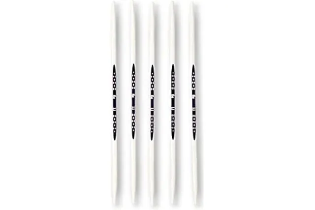 prym-ergonomics-strumpfstricknadeln-20-cm-3-5-mm-alabasterwei-5er-set image 1