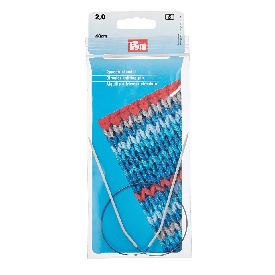 prym-211200-rundstricknadeln-alu-40-cm-2-00-mm-perlgrau image 1